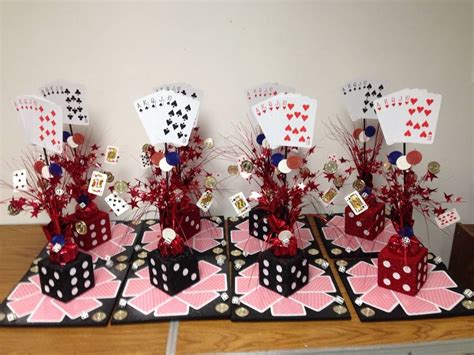 Diy casino centerpieces Casino theme centerpieces placed on large dice perfect for an entry! Dice card casino centerpiece | Dice games, Games for teens, Games for kids Our Rhinestone Dice Personalized Centerpiece is made of cardboard and
